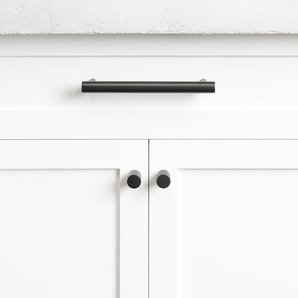 Round Matte Black Knob and Bar Pulls- Image 2