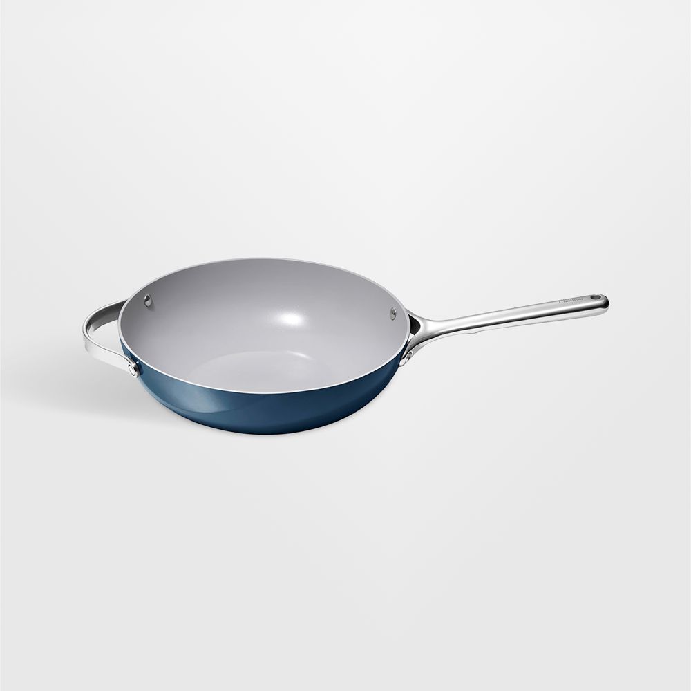 Caraway Cookware Plus Navy Ceramic Nonstick 12" Stir Fry Pan