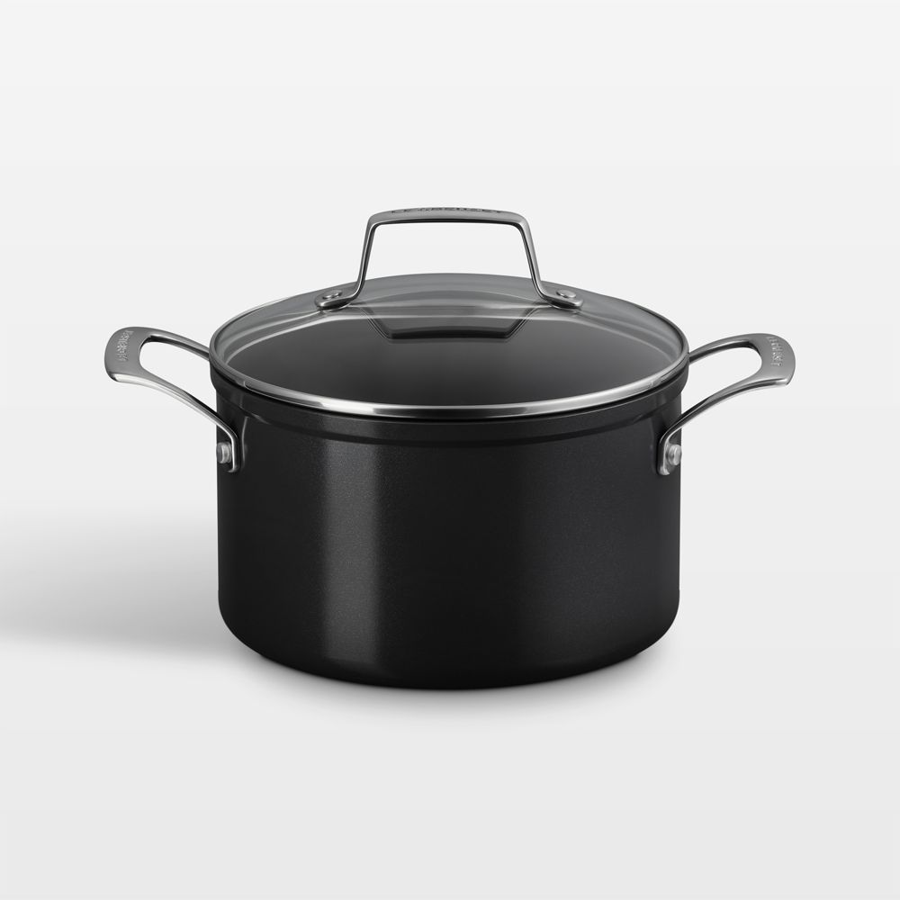 Le Creuset Essential Ceramic Nonstick 4-Qt. Stock Pot with Glass Lid