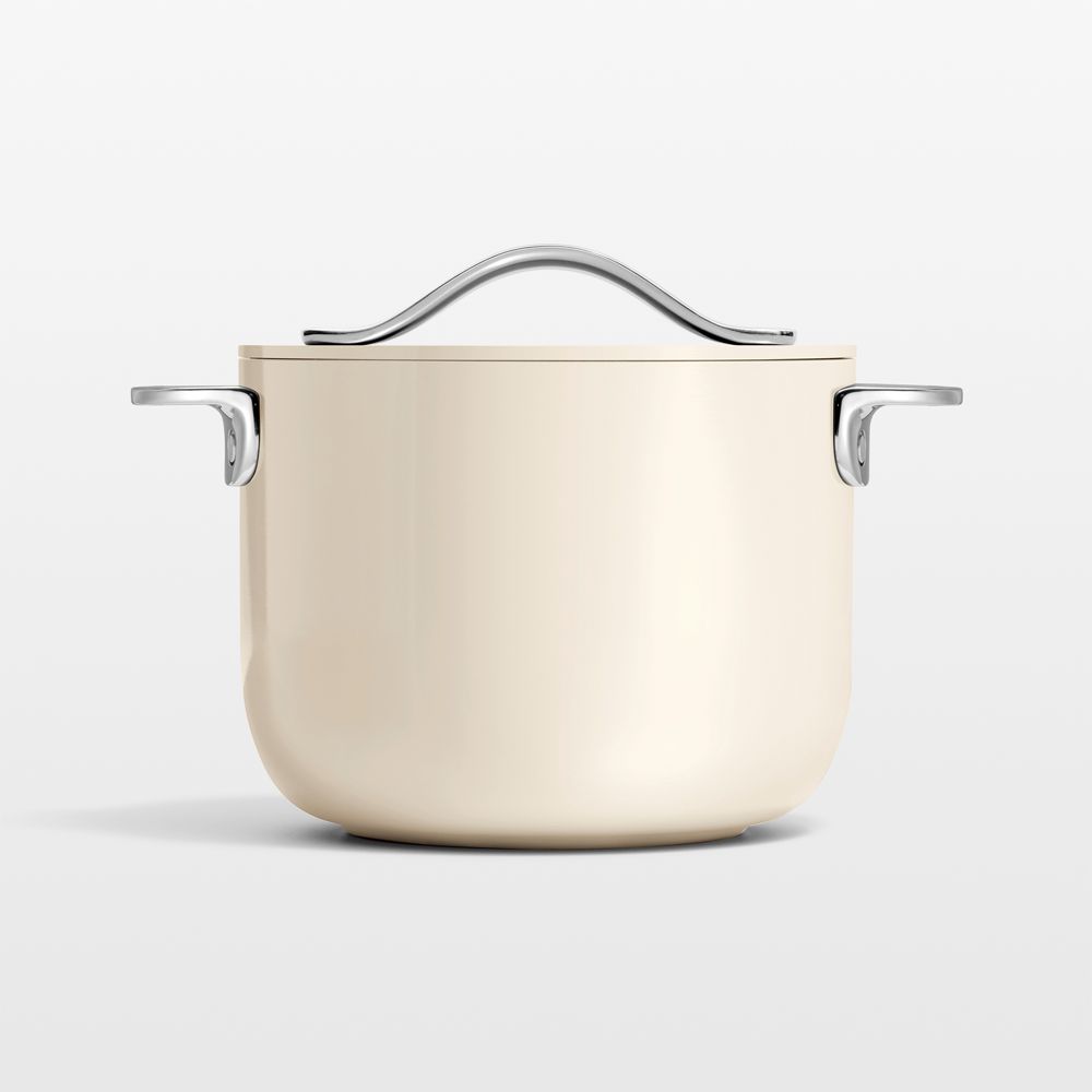Caraway Cookware Plus Cream 2-Qt. Petite Ceramic Cooker with Lid