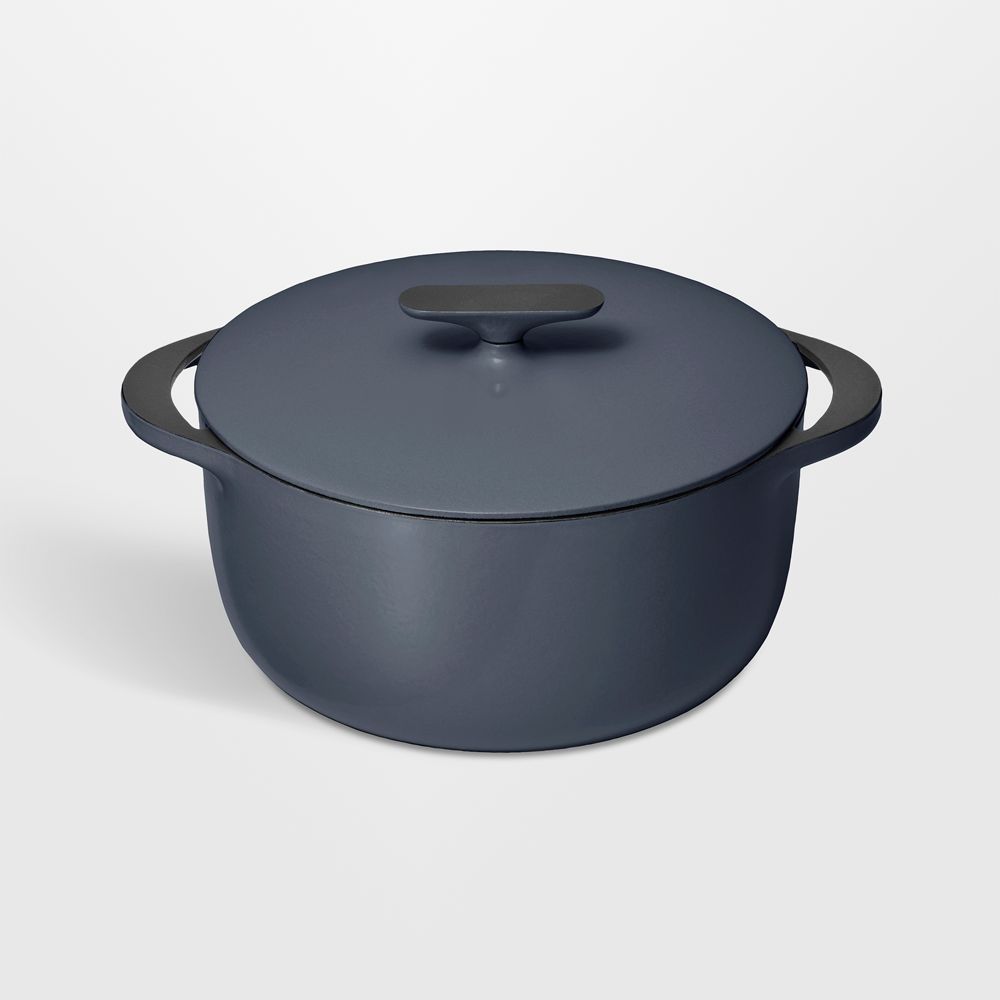 Caraway 6.5-Qt. Dark Navy Enameled Cast Iron Dutch Oven with Lid