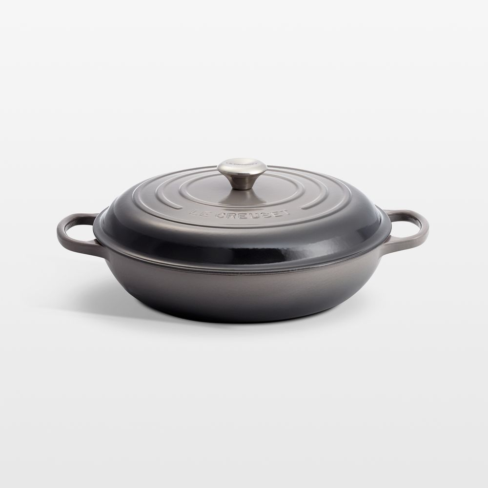 Le Creuset Signature 5-Qt. Oyster Enameled Cast Iron Braiser