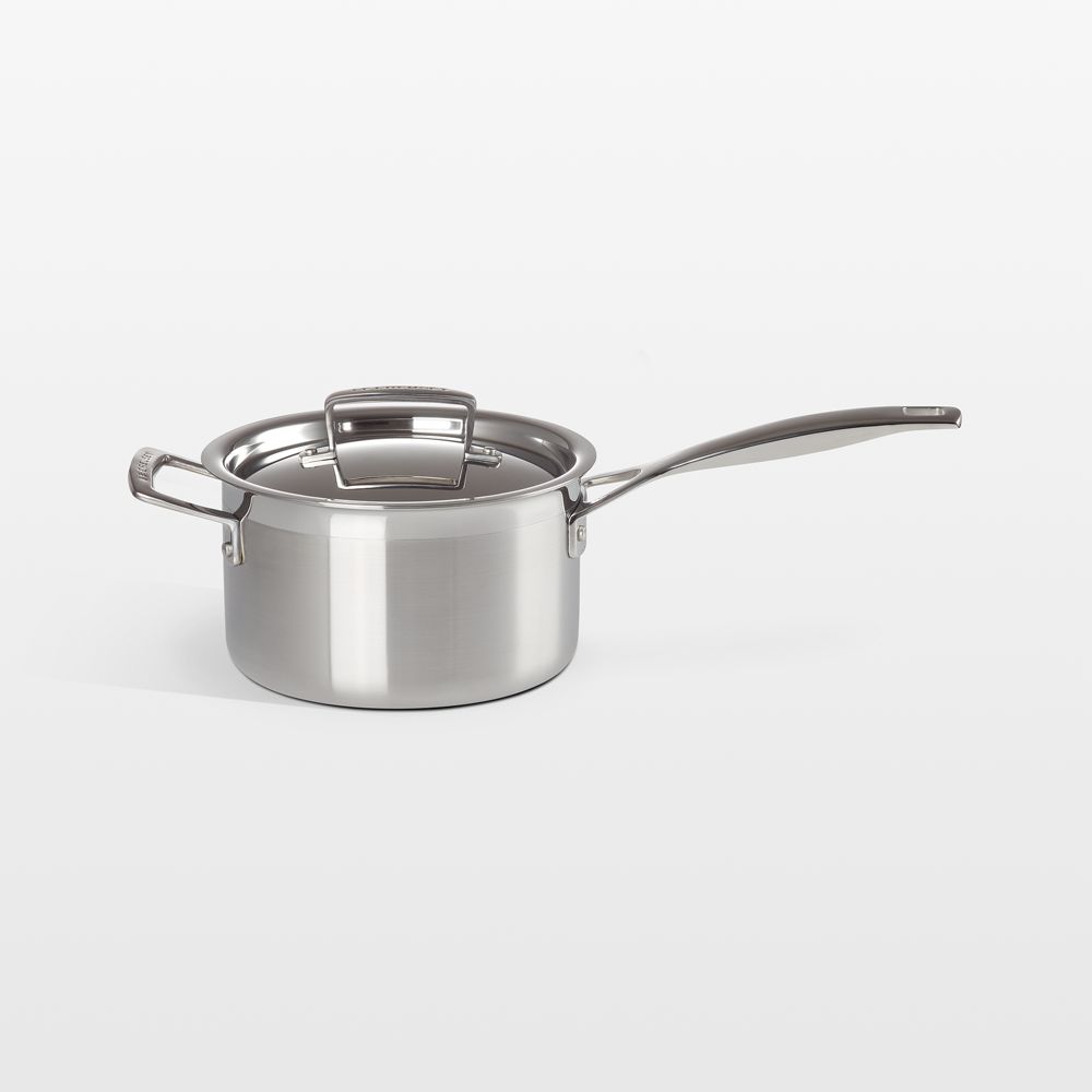 Le Creuset Classic Stainless Steel 3-Qt. Covered Sauce Pan
