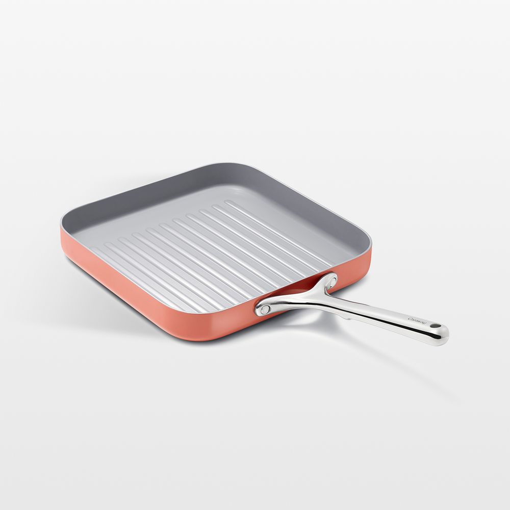 Caraway Perracotta Ceramic Nonstick Square Grill Pan