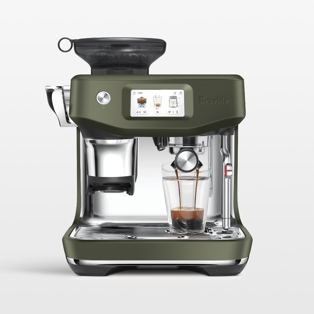 Breville Barista Touch Impress Espresso Machine in Olive Tapenade