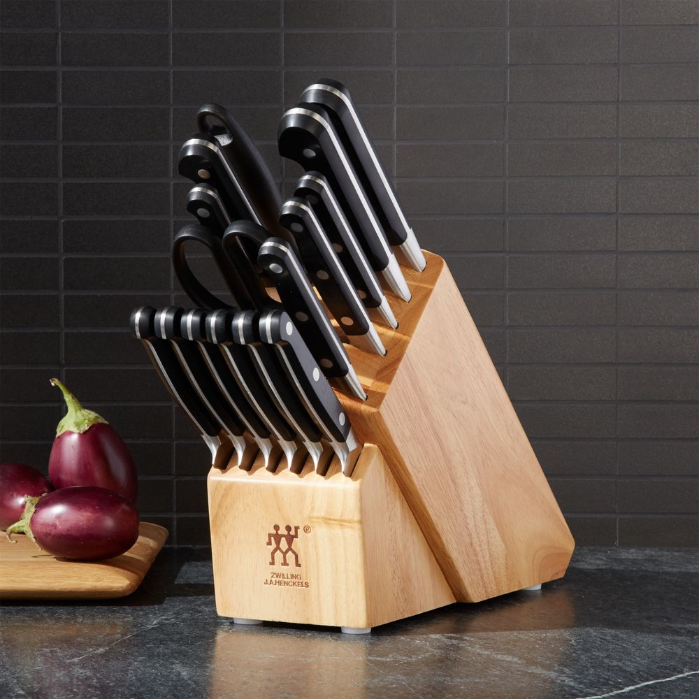ZWILLING J.A. Henckels Pro 16-Piece Natural Block Knife Set