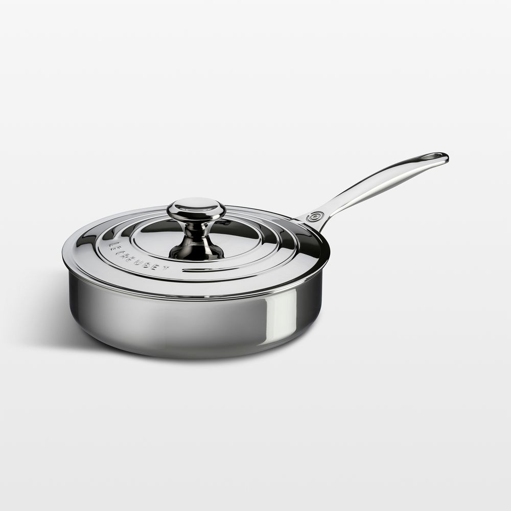 Le Creuset Signature 3-Qt. Stainless Steel Saute Pan with Lid