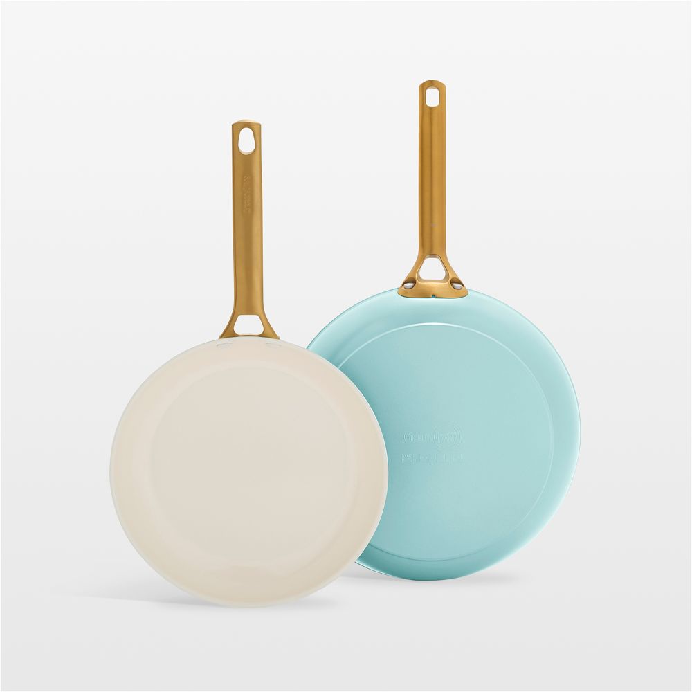 GreenPan Reserve Pro Seaside Ceramic Nonstick 10" and 12" Fry Pans Set