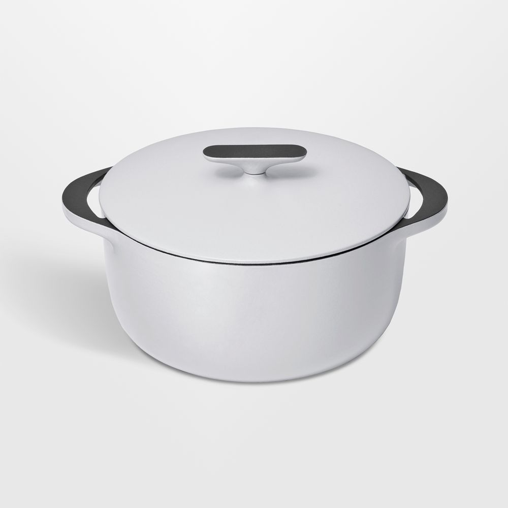 Caraway 6.5-Qt. Grey Enameled Cast Iron Dutch Oven with Lid