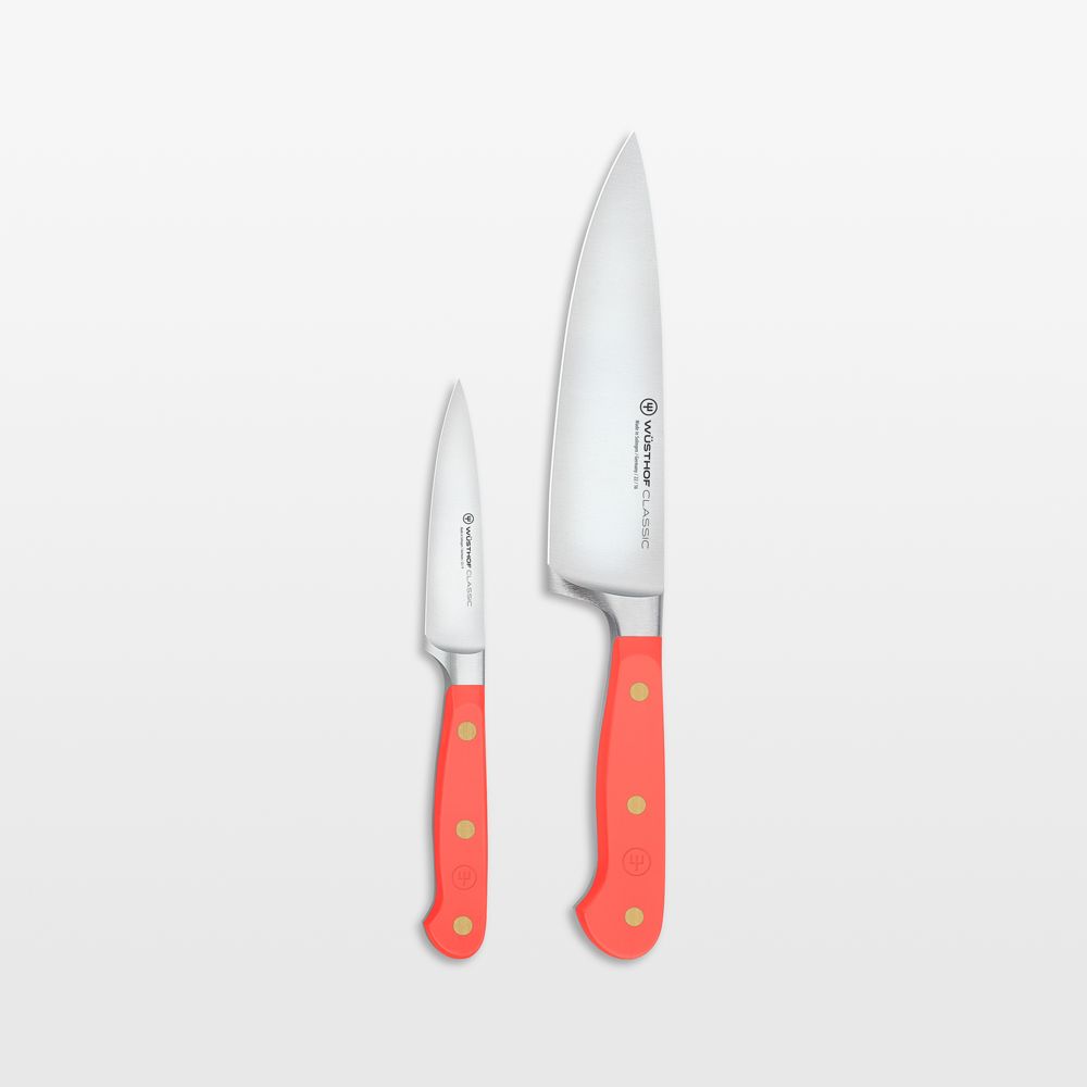 Wusthof Classic Coral Peach 2-Piece Paring & Chef's Knife Set