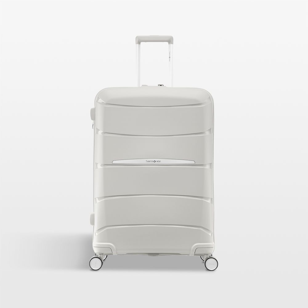 Samsonite Outline Pro Medium Checked Spinner in Stone Grey