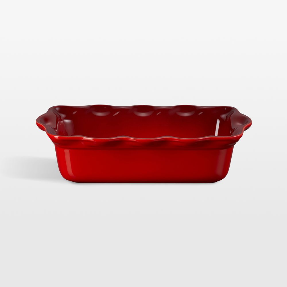 Le Creuset Heritage Cerise Fluted Ceramic Loaf Pan