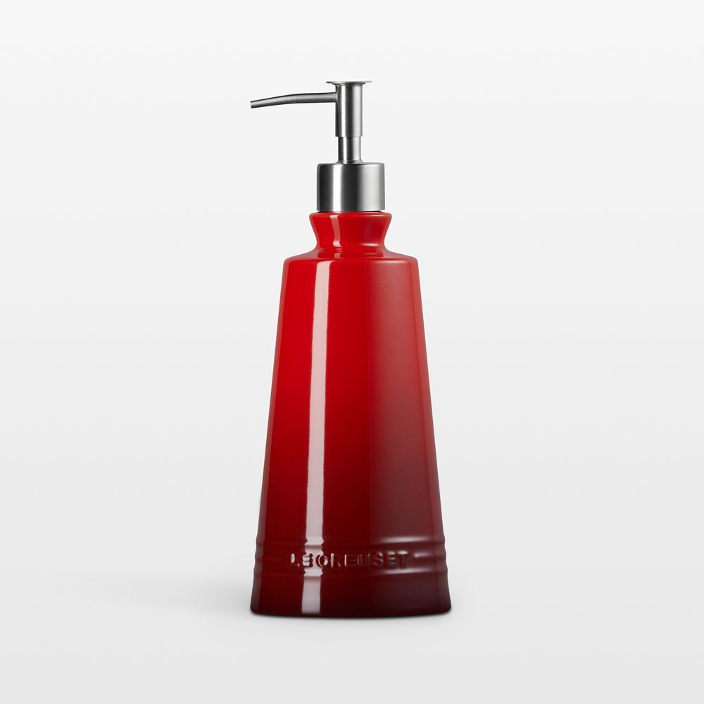 Le Creuset Signature 20-oz. Cerise Stoneware Soap Dispenser