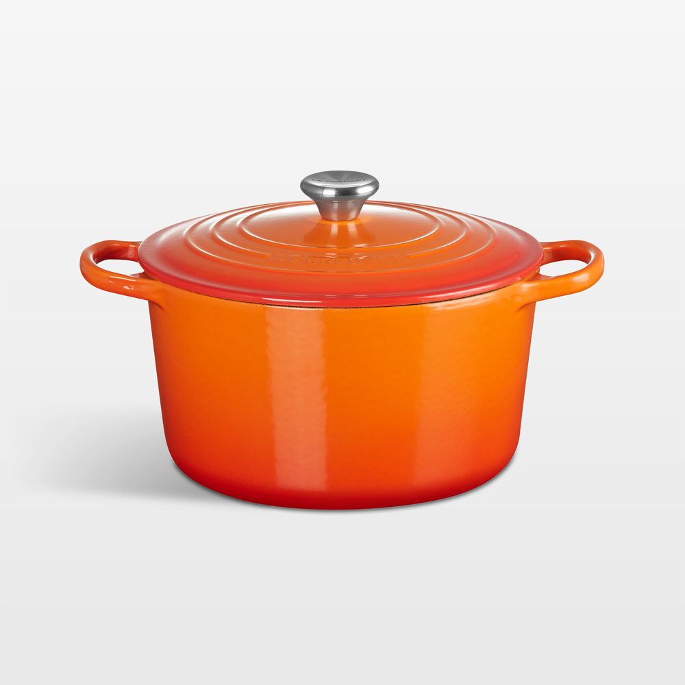 Le Creuset Signature 6.5-Qt. Flame Enameled Cast Iron Deep Round Dutch Oven
