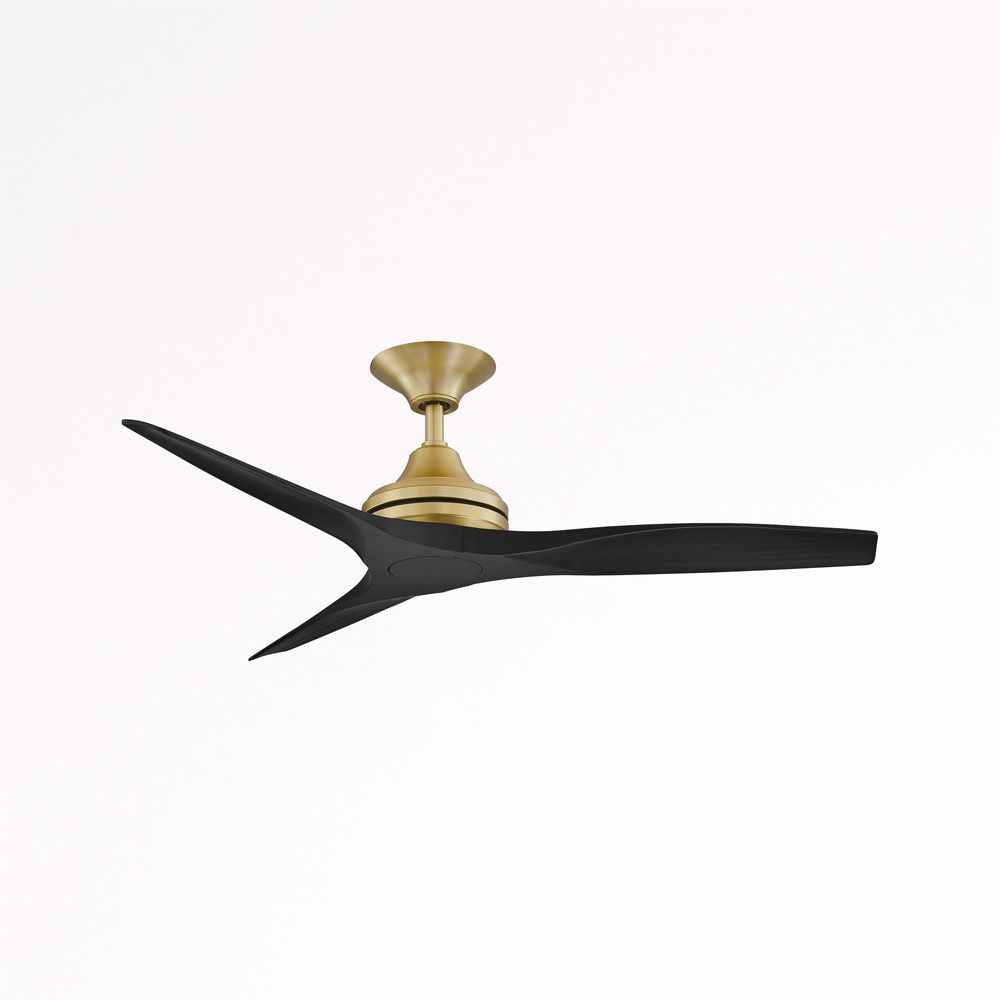 Fanimation Spitfire 48" Brushed Brass/Black Indoor/Outdoor Ceiling Fan