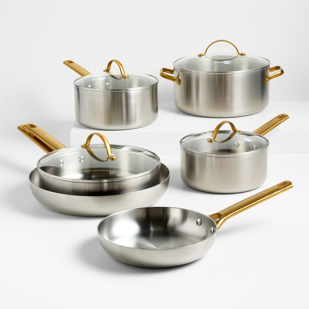 GreenPan Reserve 10-Piece Stainless Steel Cookware Set