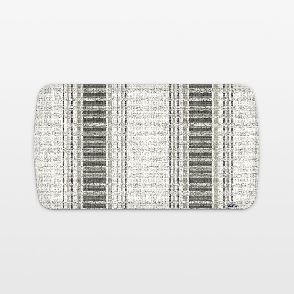 GelPro Elite Landon Stripe Grey Harbor Kitchen Mat, 20"x36"