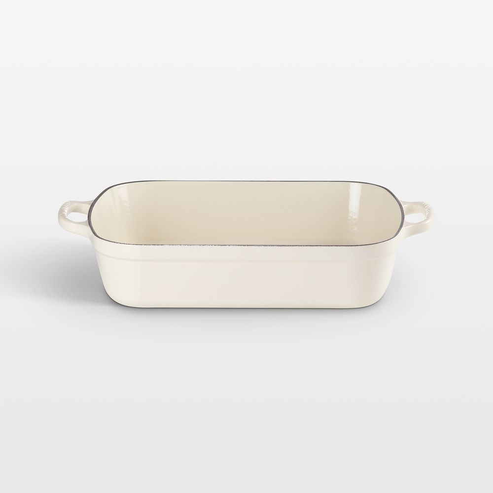 Le Creuset Signature 5.25-Qt. Cream Enameled Cast Iron Rectangular Roaster