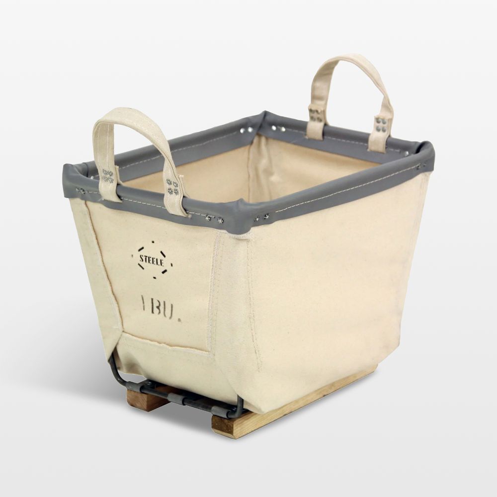 Steele Small 1-Bushel Canvas Laundry Basket