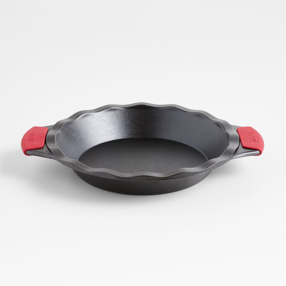 Lodge Cast Iron Pie Pan 9" with Silicone Grip