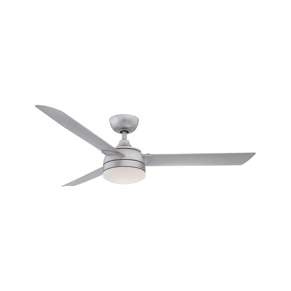 Fanimation Xeno 56" Silver Indoor/Outdoor Ceiling Fan with LED Light