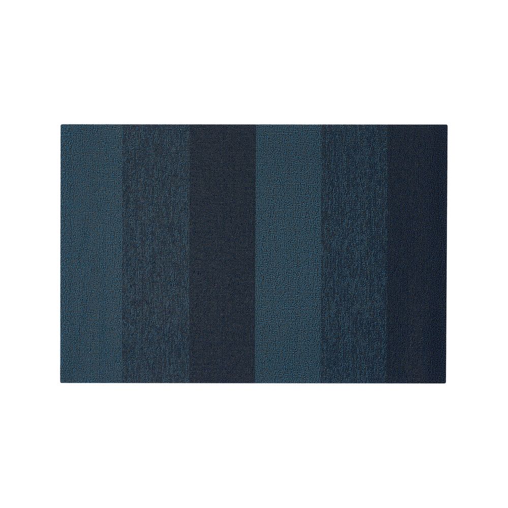 Chilewich Marbled Stripe Blue Doormat 24"x36"