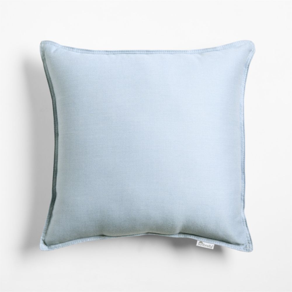 Sunbrella Canvas 20"x20" Bunbury Blue Outdoor Throw Pillow'