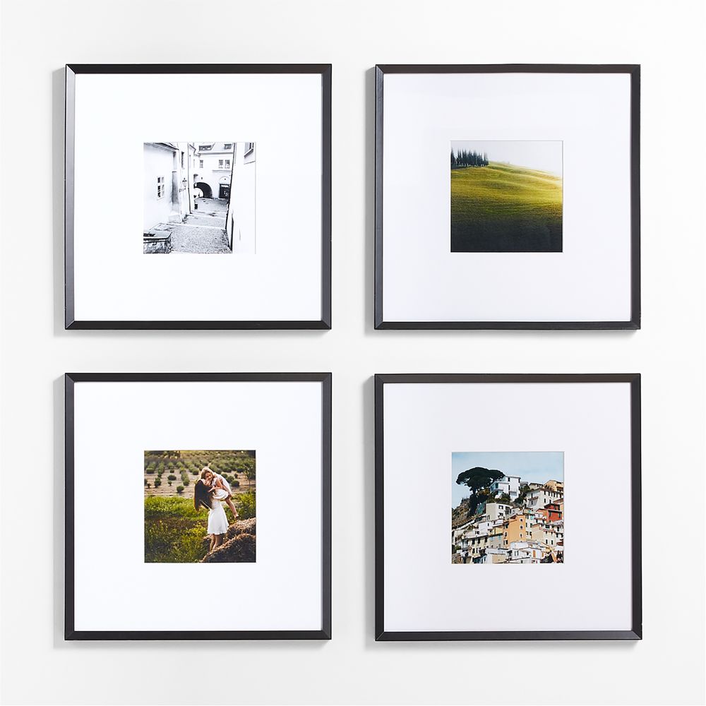 Icon 4-Piece Black 11x11 Gallery Wall Frame Set