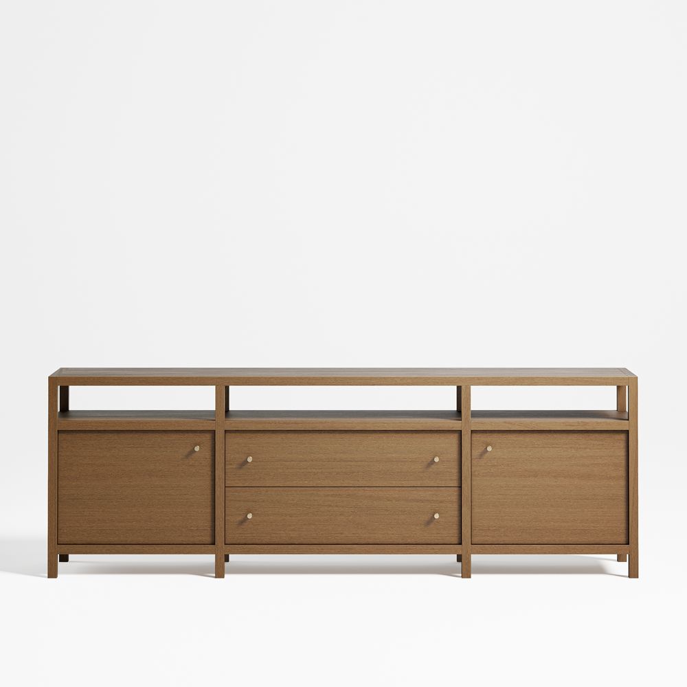 Keane Driftwood Storage Media Console (72"-86")