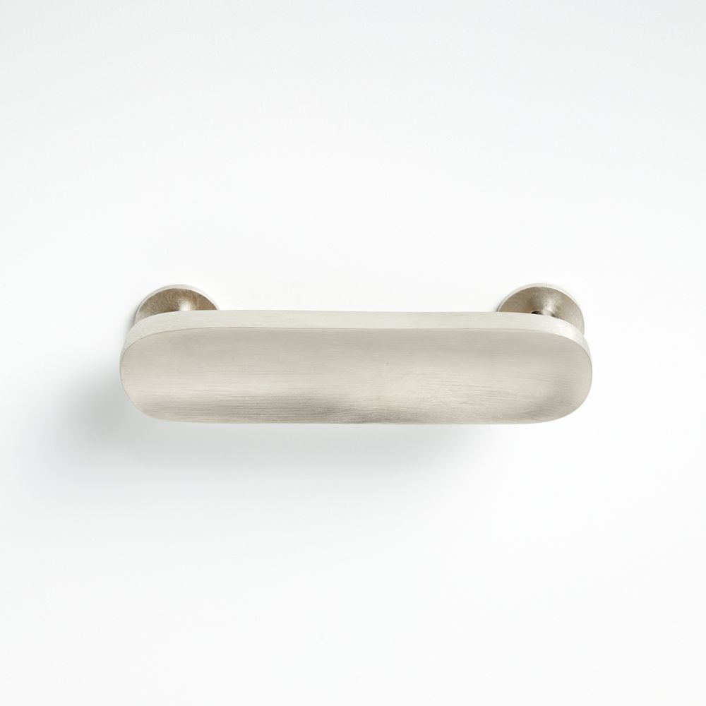 Oval Brushed Nickel Knob and Bar Pulls
