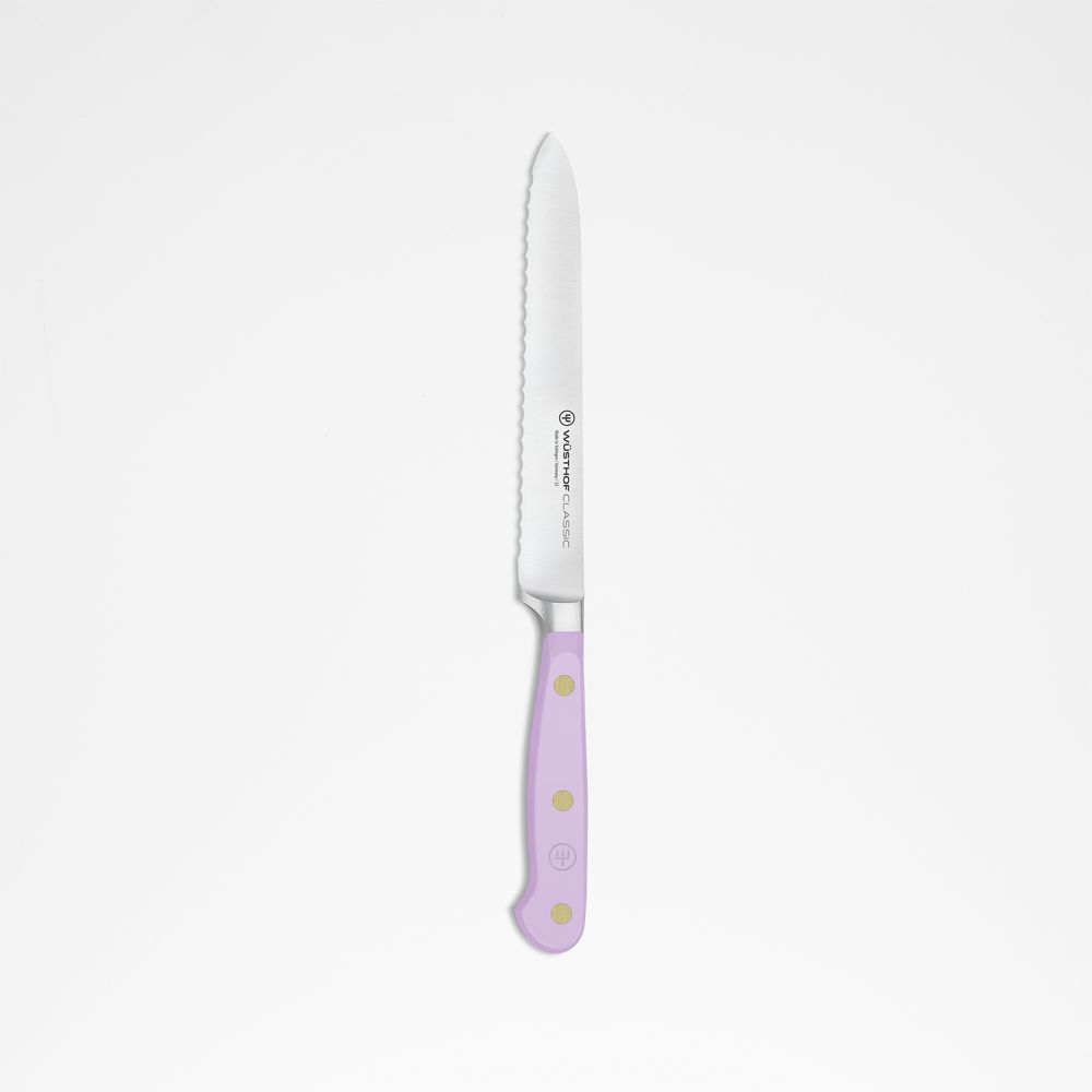 Wusthof Classic Color Purple Yam 5" Serrated Utility Knife