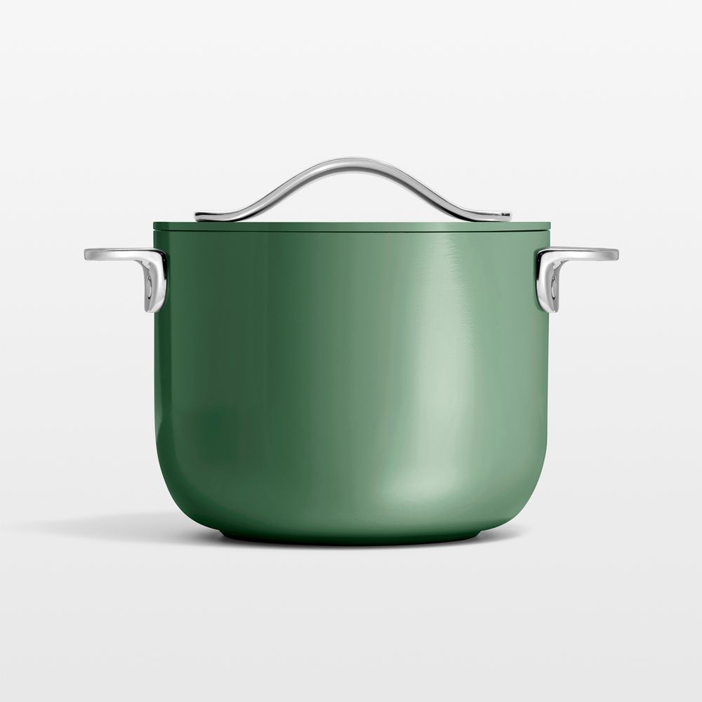 Caraway Cookware Plus Sage 2-Qt. Petite Ceramic Cooker with Lid