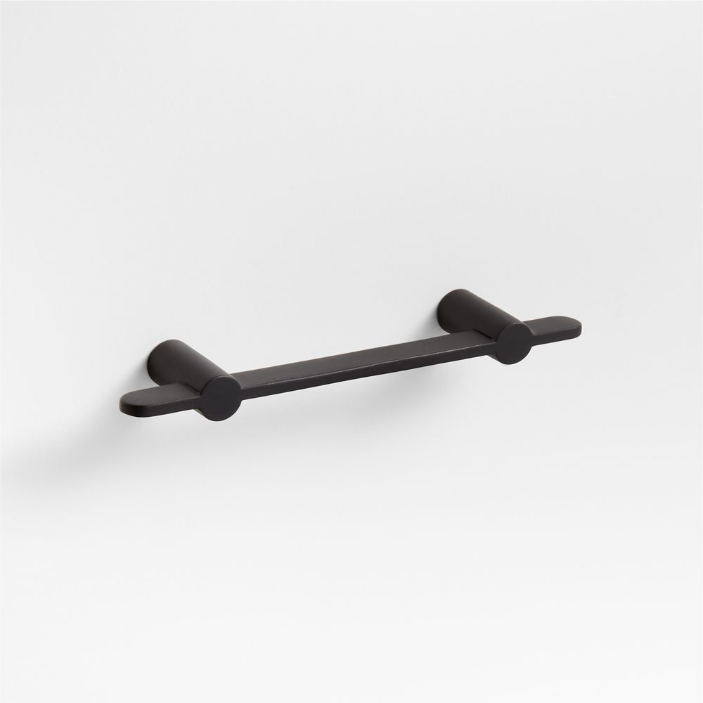 Flat Matte Black Cabinet Drawer Bar Pulls