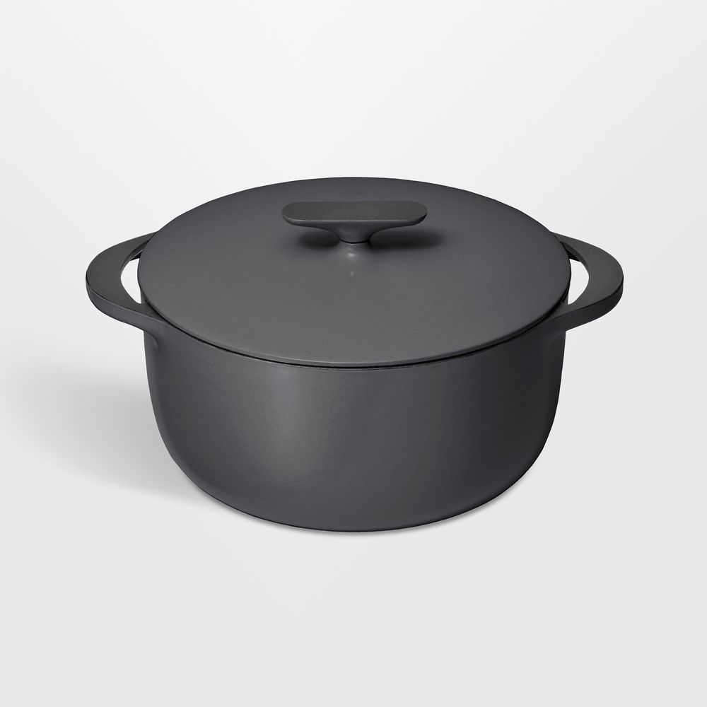 Caraway 6.5-Qt. Charcoal Enameled Cast Iron Dutch Oven with Lid