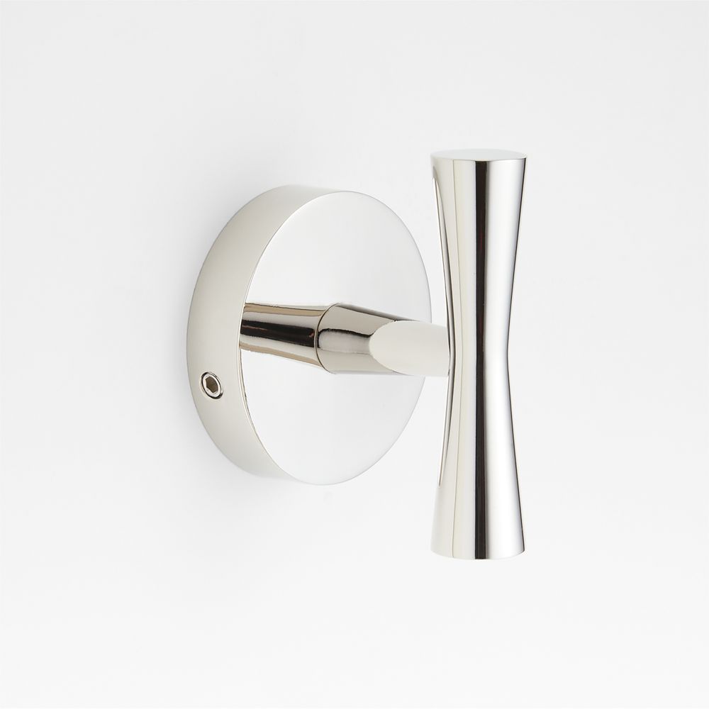 Tapered Polished Chrome Bathroom Towel Hook