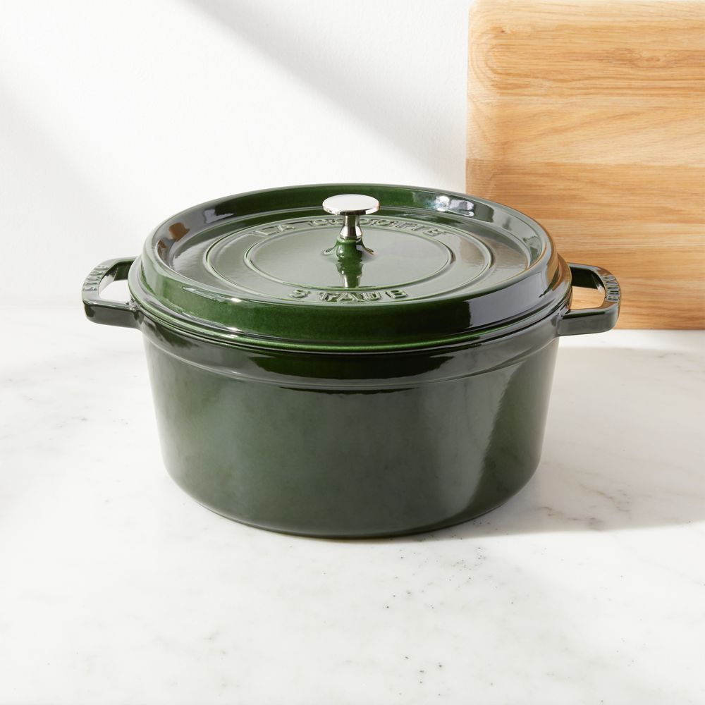 Staub 7-Qt Basil Round Cocotte