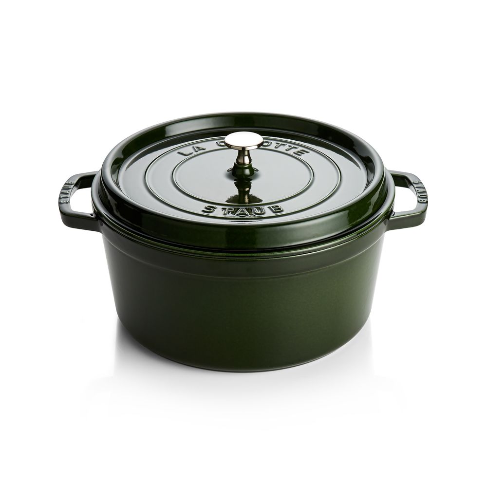 Alternative view of Staub 7-Qt Basil Round Cocotte
