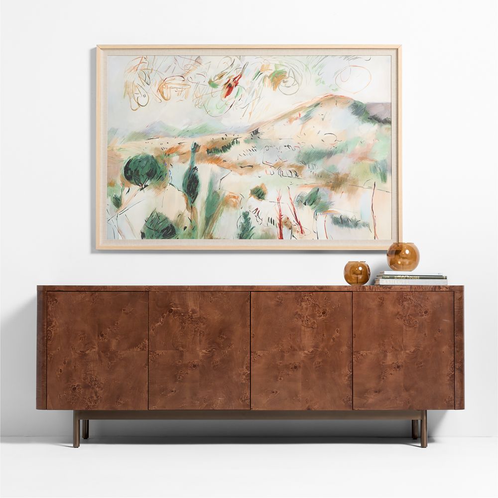 "Tuscany Village" 62"x42" Framed Wall Art Print