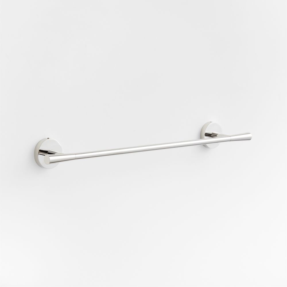 Tapered Polished Chrome Bath Towel Bars