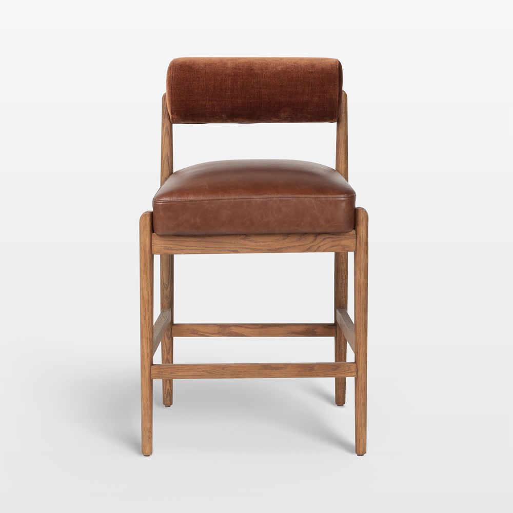 Arielle Sienna Tan Oak Counter Stool