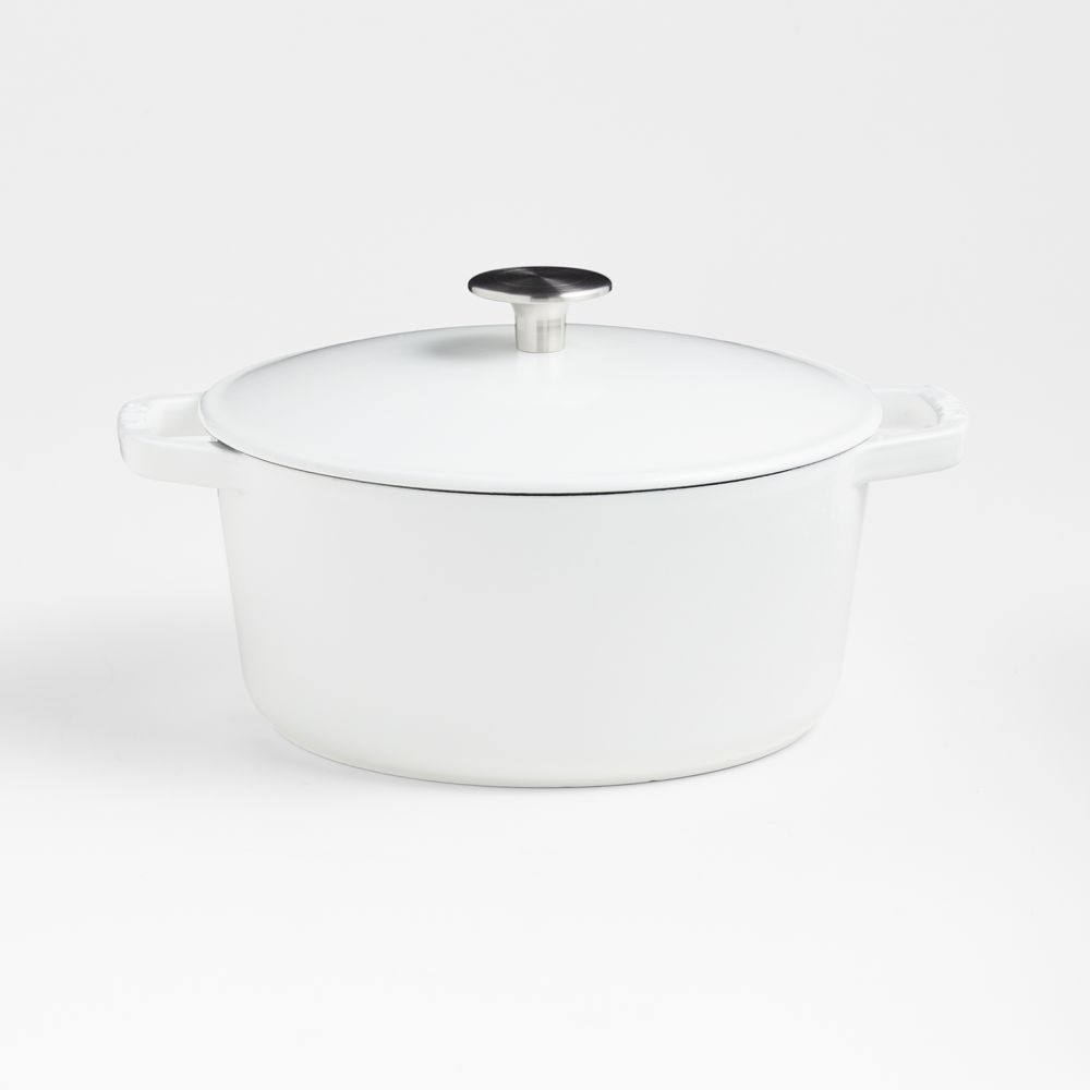 Milo by Kana Cast Iron Cookware Mini 3.5qt Dutch Oven White