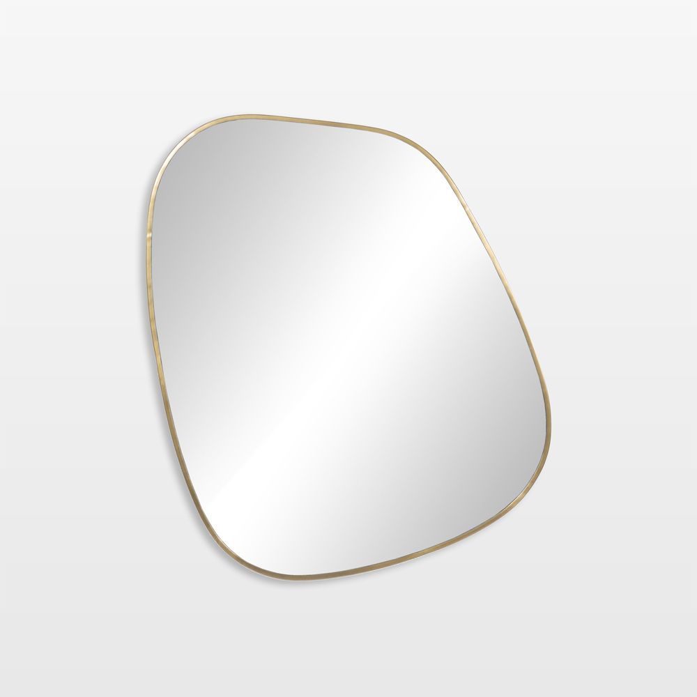 Aimee Antique Brass Wall Mirror 34" x 40"