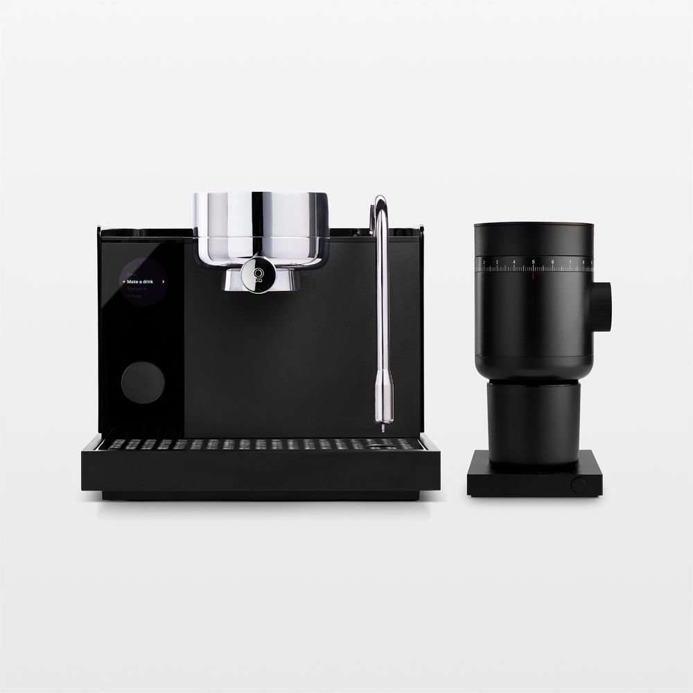 Fellow Matte Black Espresso Series 1 Machine and Opus 2 Burr Grinder Set