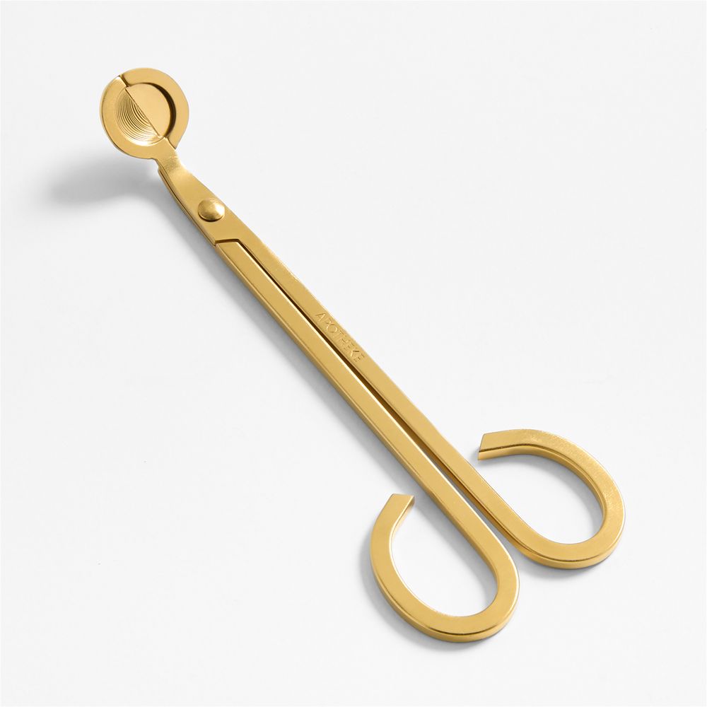 Apotheke Brass Finish Wick Trimmer and Candle Snuffer