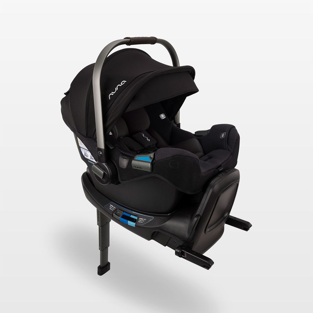 Nuna PIPA rx Caviar Reclining Infant Car Seat + PIPA RELX Base