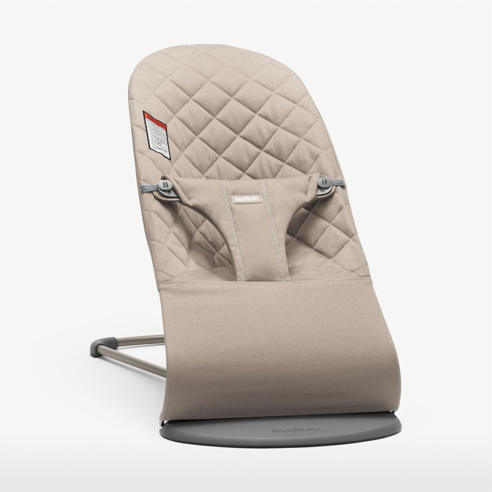 BABYBJÖRN Bouncer Bliss Woven Quilt Sand Grey Baby Bouncer Chair