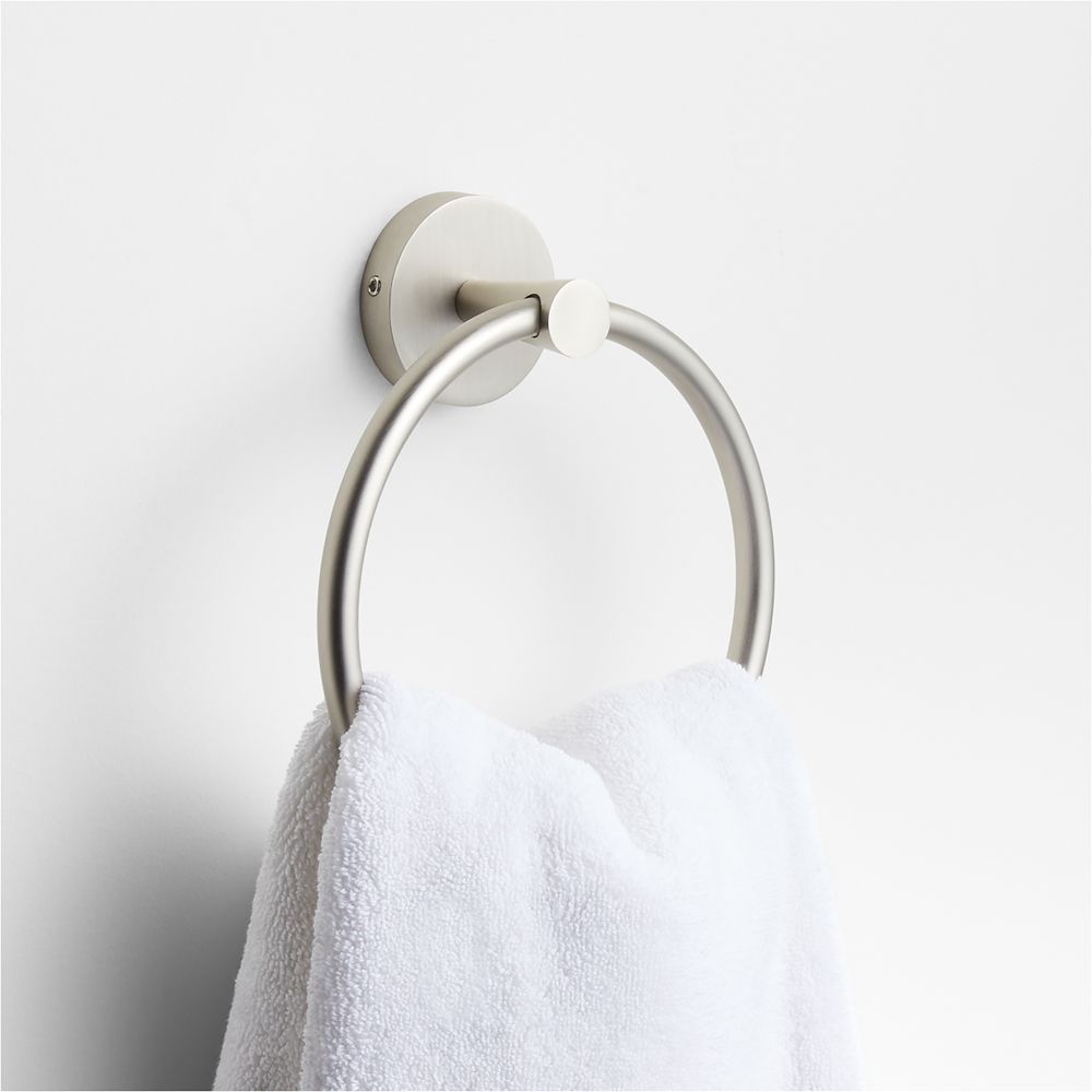 Tapered Nickel Bathroom Hand Towel Ring