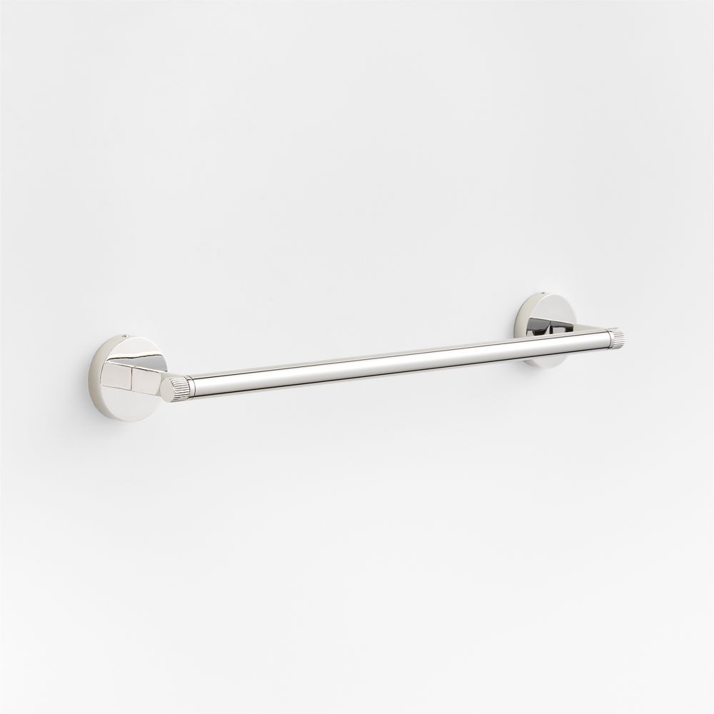 Modern Fluted Polished Chrome Bath Towel Bars
