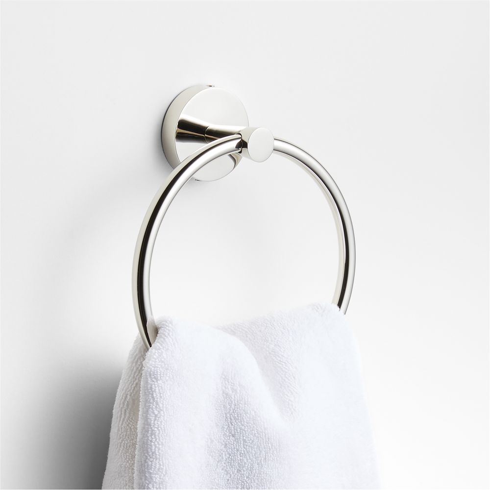 Tapered Polished Chrome Bathroom Hand Towel Ring
