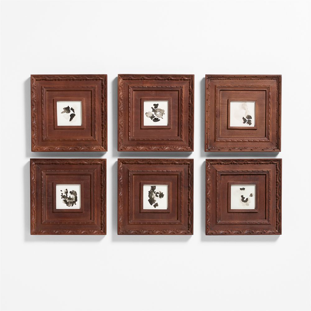 Edinburgh Walnut Gallery Wall Frames Set of 6